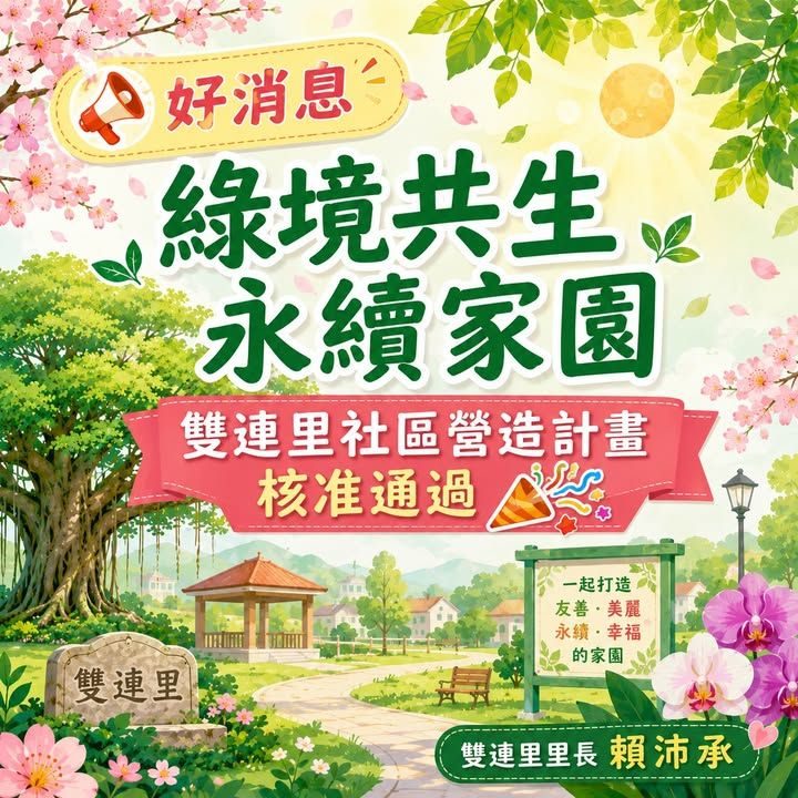 綠境共生計畫核准